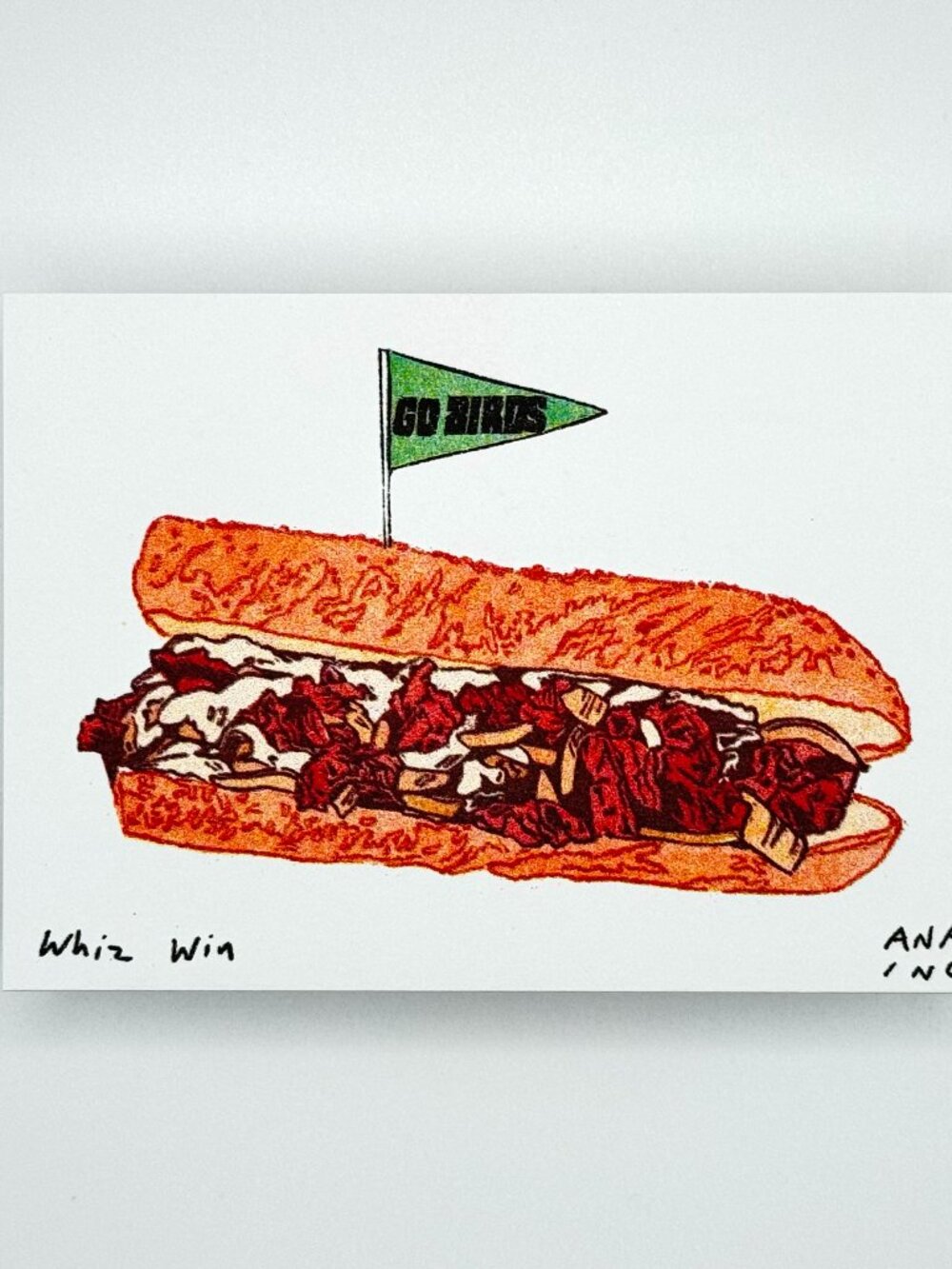 Ana Inciardi Philadelphia Eagles Whiz Win Mini Art Print